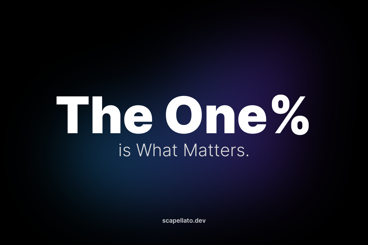 The Law of One Percent